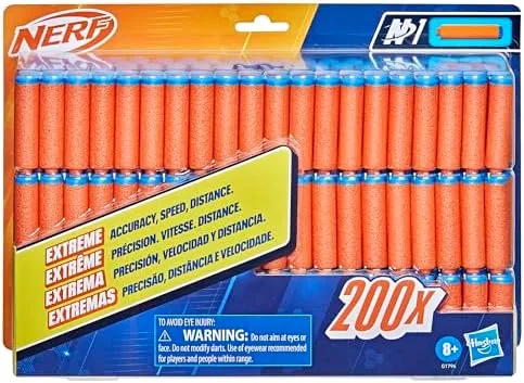 nerf n series n1 dart refill pack includes 200 darts compatible only with nerf n series blasters outdoor games ages 8