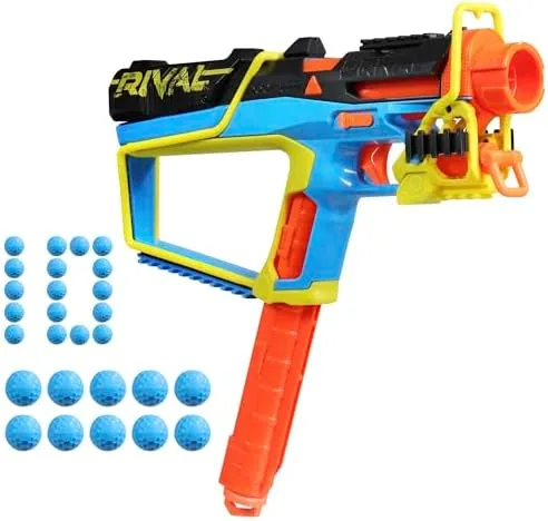 nerf rival mirage xxiv 800 blaster 10 nerf rival accu rounds 2 ways to load 8 round removable magazine pump action priming gifts for teens